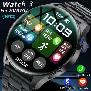 2025 NEW For HUAWEI Watch 3 Smart Watch Men Full Touch Screen Sports Fitness Waterproof Watch Mens Bluetooth Call Smartwatch