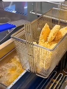 Stainless Steel Deep Fry Baskets Colander for Cooking Kitchen Barbecue Durable and Practical 铁薯条炸篮