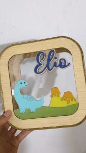 Celengan Anak Custom / Kado Ultah Anak / Celengan Kayu Custom / Hadiah Anak