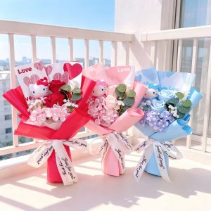 Sanrio | Artificial Flowers Creative Sanrio Hellokitty Bouquets Christmas Birthday Valentine Mothers Day Graduation Gifts
