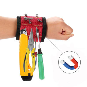 Magnetic Wristband Magnet Arm Band 10 Strong Neodymium Magnets Embedded Throughout Wristband For Holding Screws Bits And More