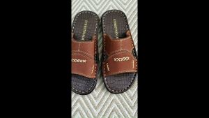 Streetwalk Footwear Marikina Made Leather Sandals and Hand Crafted & Stitched Slip On Leather Flat Sandals Casual Nubuck Leather Sandals for Men Fashion Leather Slippers and Sandals For Men Adults Balat Brown Sandals na Tahi on Sale (Item code: MDS-22)