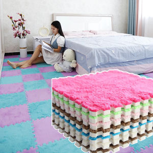 Khâu nhung thảm sàn nhung Thảm Câu Đố Thảm Xốp EVA trải sàn phòng ngủ và thảm thảm để tập bò cho phòng ngủ