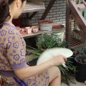 Kipas Rotan Tangan 38cm Kipas Handmade Kipas Natural Kipas Polos