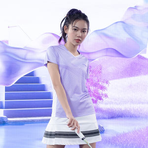 Kawasaki | Professional Womens Short Sleeve T-Shirt for Badminton Breathable Quick-Drying