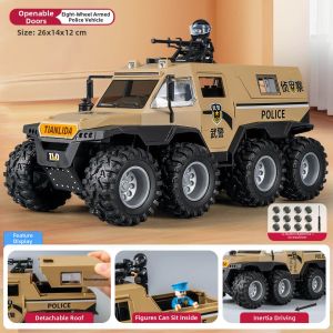 HUPINXIAN | Openable Police Car Toy Vehicle Inertial Powered for Boys 3-6 Years Old