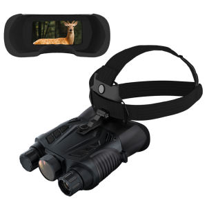 BekinTek WiFi GPS Helmet Mounted Night Vision Binoculars Full Color Head Mountable Optics Telescope Rechargeable  Goggles Full Dark Observing Support 2.4G WiFi Remote Viewing GPS Positioning   8x Digital Zoom 2.5K Video Record 15M Photo