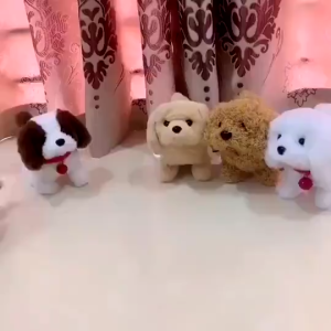 Realistic Plush Simulation Smart Dog Children Toy Electric Plush Robot Pet Dog Toddler Christmas Gift