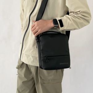 MENSPE Mens Shoulder Bag Waterproof Messenger Bag Travel Bag Business Bag Large Capacity Handbag Lightweight Casual Bag Fashion Leisure Sport Street Bag for College Student