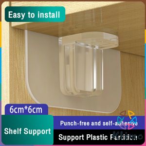 KLIMO Shelf Support Right Angle Plastic Partition Clapboard Cabinet Hanger Layered Corner Bracket