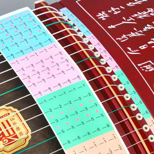 Pipa Tuning Markers Scale Stickers Note Labels String Position Identifiers Marking Paper for 21 Strings Musical Instrument Accessories