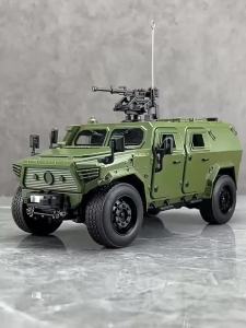 1:18 Dongfeng M-Terrain Alloy Car Toys Miniature Model Diecast Military Vehicle Sound Light Pull Back Doors Opened Kid Xmas Gift