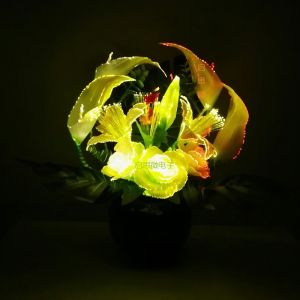Wedding Decoration Led Flower Lights Novelty Artistic Optical Fiber Flower Used for Christmas New Year Party Shop Decoration
