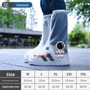 MONLEYTA | German Childrens Rain Boot Covers High-Tube Anti-Slip Waterproof For Outdoor Wear In Rainy Days Suitable For Boys And Girls