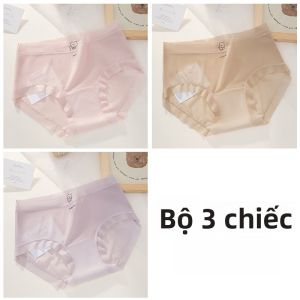 Quần lót bé gái MiiOW lụa băng cotton mỏng kháng khuẩn liền mạch