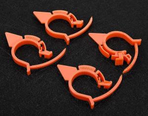 Adjustable Screw Thread Loose Warning Alarm HBM2430 for 24-30mm Nut Tightening High Temperature Resistant Orange Color