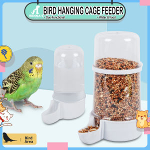 Rennas 200ml/400ml Bird Cage Feeder Hanging Bowl Feeder For Birds Water Dispenser Bird Accessories