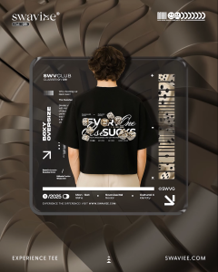 SWAVIEE Boxy Oversize Tshirt Mariglen Black