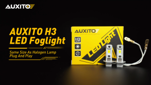 AUXITO 2Pcs H3 Led Fog Light Bulbs Canbus Yellow 3000K 6500K White Car Fog Light DRL Daytime Running Lights