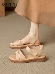 Daphne | Flat Sandals Women Magic Tape Lightweight Toe-exposed