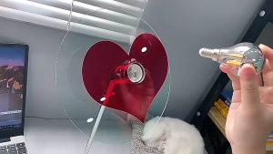 Eroma Love Desk Lamp Romantic Red Atmosphere Lamp With Switch For Photography Party Bedrooms Creative Wall Projection