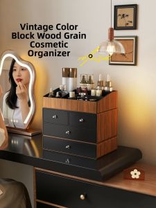 MEISD | Elegant Leather Desktop Organizer Storage Box