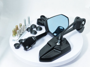 HD Motorcycle Rearview Mirror Aluminum Alloy Material Free Adjustment Anti-GlareSuitable For Multiple Models