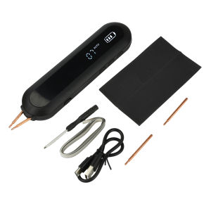12 Gears Spot Welding Machine Handheld Mini Portable 9-Level LED Lighting 18650 Lithium Battery DIY Welding Tool Kit