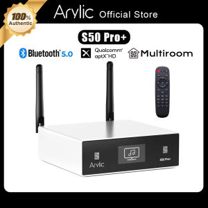 Arylic S50 Pro+ พรีแอมป์ WiFi & AptX HD พร้อม ESS Sabre DAC AKM ADC มัลติรูม Airplay Tidal วิทยุอินเทอร์เน็ต DLNA QPLAY UPNP