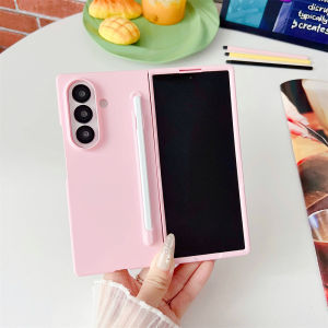 Matte PC Shockproof  with Pen Slot with S Pen Phone Case for Samsung Galaxy Z Fold 7 6 5 4 3 Fold7 Z Fold 7 6 Protective Cover