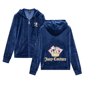 Juicy Couture | Velvet Crown Design Jacket Women With Drilled Stones