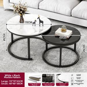 Luxurious Elegant Round & Small Tea Table