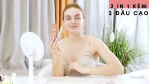 Bút Tỉa Lông Mày Cao Cấp - Máy Tỉa lông Thẩm Mỹ Cho Phái Đẹp. Máy tỉa lông mày 2 trong 1 có thể sạc lại kèm bút có đèn tiện dụng bút tỉa Lông mày đa năng Thế Hệ Mới