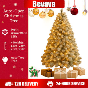 Christmas Tree 6FT/6.5FT/7.5FT /9FTChristmas Tree Full Set Christmas Tree para sa bahay2025 Paunang naka-install na ilaw
