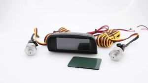 RYSJM | Đồng Hồ Đo LCD Ngang Áp Suất Kép 2 Trong 1 Kết Hợp Cảm Biến Áp Suất Nhiên Liệu NPT1/8 M10x1.0 Có Báo Động Cho Ô Tô Xe Tải 12V24V