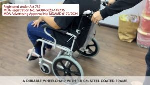 Emascare 10kg Ringan Foldable Travel Wheelchair Ultra Light Weight Durable Small Size Kerusi Roda Kecil