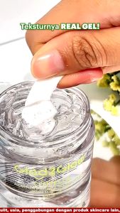 Glad2Glow Centella Allantoin Soothing Moisturizer Gel Repair Skin Barrier Oil-Control Hydrating Moisturizer Cream - Pelembab Wajah / violet cosmetics