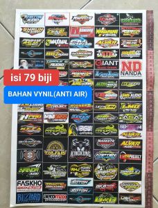 STIKER AUDIO | STIKER SOUND | STIKER SOUNDSYSTEM | STIKER ANTI AIR | STIKER VYNIL | STIKER PACK | STIKER 1 LEMBAR ISI 79 BIJI