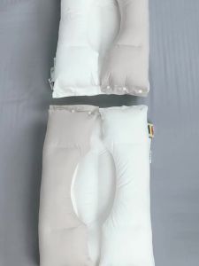 Full cotton traction double-layer pillow split neck protection pillow helps sleep single person household adult pillow detachable pillow core