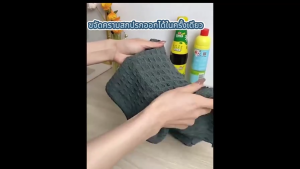 ผ้าเช็ดทำความสะอาดอเนกประสงค์ ขนาด 30cm×30cm เช็ดโต๊ะ ผ้าขี้ริ้ว ผ้าขนหนูบาร์ Microfiber Waffle Weave