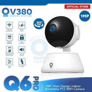 V380 Q6Pro (Black) 1MP Alien Design Indoor Rotatable PTZ WIFI IP Camera Q6 Pro Camera Pixel 6 Pro J6 Pro T6 Pro Pro6 Camera Canon D6 - Lazada