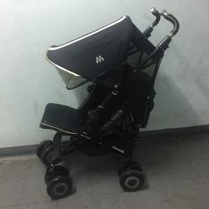 รถเข็นเด็ก Maclaren รุ่น Techno XT สีดำ มือสอง สภาพใหม่ พร้อมใช้งาน