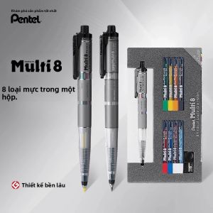 Hộp Đựng Bút Chì Pentel Và Bộ Đa Năng 8 Loại Tự Động Loại Bỏ Ruột Chì Dành Cho Nhà Thiết Kế Và Nghệ Sĩ Chì Màu HB