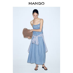 Mango | Boho Style Summer New Lyocell Denim Dress