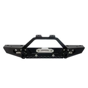Metal Front Bumper with Tow Trailer for 1/10 RC Crawler Car Traxxas TRX4 Axial SCX10 90046 90047 SCX10 II Upgrade Parts