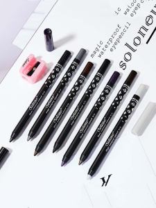 Genuine Goods Solone Waterproof Eyeliner Eyeliner Long Lasting Non Smudge Non-Decolorizing Black Coffee Gold Aura Bright Flash