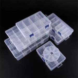 Display Case Earring Jewelry 6-28 Grid Compartment Organizer Bead Storage Box Screw Holder Container