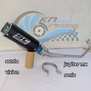 Knalpot racing SC PROJECT CARBON untuk motor JUPITER MX/SATRIA FU/SONIC/VIXION. Knalpot racing SC PROJECT CARBON untuk jupiter MX. satria FU. Sonic. Vixion