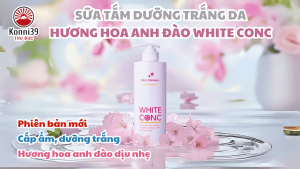 SỮA TẮM DƯỠNG TRẮNG DA HƯƠNG HOA ANH ĐÀO WHITE CONC (CHAI 600ML)