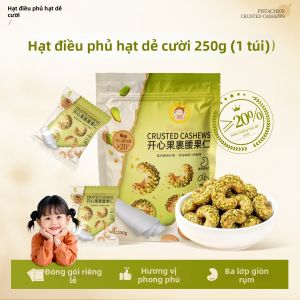 HAHATAO | Hạt Pistachios Vỏ Giòn Rang Sấy Nhiệt Độ Thấp với Hạt Mắc Ca